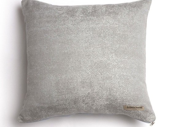 Μαξιλαροθήκη Διακοσμητική Kedros Classic Grey-Silver Aslanis Home 45X45 Βαμβάκι-Chenille