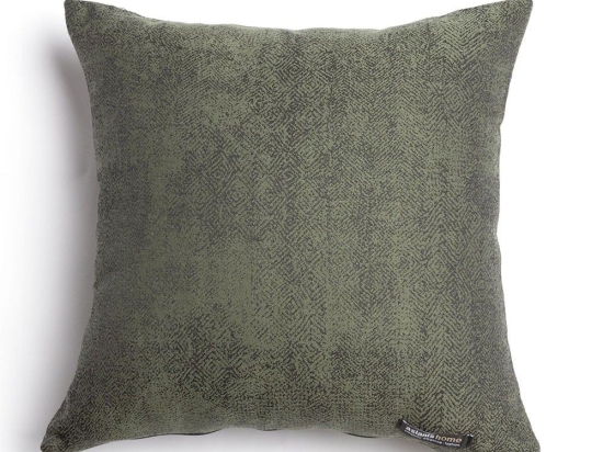 Μαξιλαροθήκη Διακοσμητική Kedros Classic Olive-Anthracite Aslanis Home 45X45 Βαμβάκι-Chenille