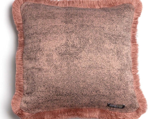 Μαξιλαροθήκη Διακοσμητική Kedros Apple-Brown Trimming Aslanis Home 30X50 Βαμβάκι-Chenille