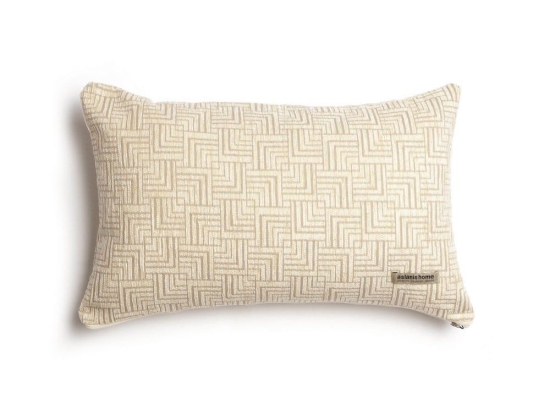 Μαξιλαροθήκη Διακοσμητική New Maze Classic Sand Aslanis Home 30X50 Βαμβάκι-Chenille