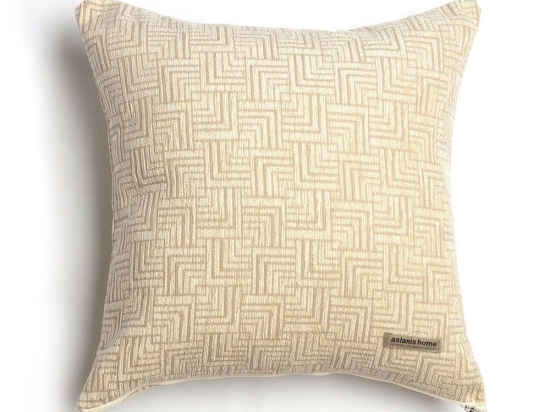 Μαξιλαροθήκη Διακοσμητική New Maze Classic Sand Aslanis Home 45X45 Βαμβάκι-Chenille