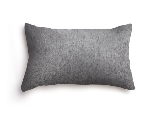 Μαξιλαροθήκη Διακοσμητική Plain 4 Seasons Classic Dark Grey Aslanis Home 30X50 Βαμβάκι-Chenille