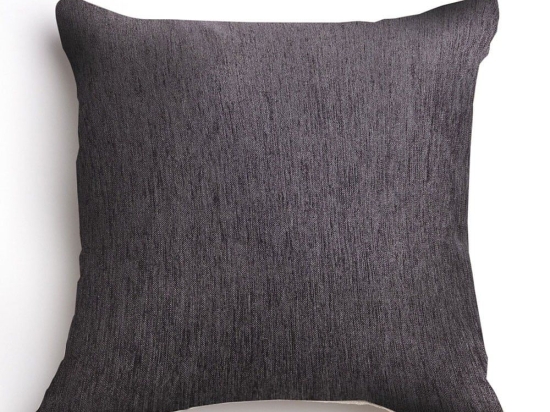 Μαξιλαροθήκη Διακοσμητική Plain 4 Seasons Classic Black Aslanis Home 60Χ60 Βαμβάκι-Chenille