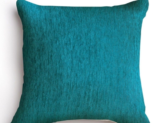 Μαξιλαροθήκη Διακοσμητική Plain 4 Seasons Classic Petrol Aslanis Home 45X45 Βαμβάκι-Chenille