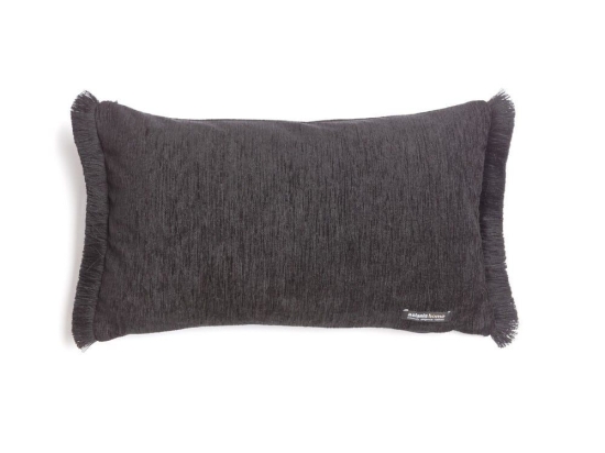 Μαξιλαροθήκη Διακοσμητική Plain 4 Seasons Trimming Black Aslanis Home 30X50 Βαμβάκι-Chenille