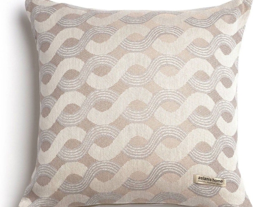 Μαξιλαροθήκη Διακοσμητική Pinovo Classic Beige Sand Aslanis Home 45X45 Βαμβάκι-Chenille