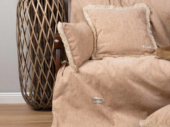 Ριχτάρι Four Seasons Beige Aslanis Home Τετραθέσιο 180x350cm Βαμβάκι-Chenille