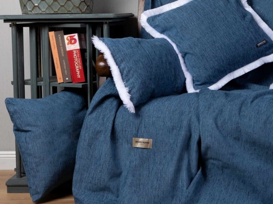 Ριχτάρι Four Seasons Blue Jean Aslanis Home Πολυθρόνα 180x180cm Βαμβάκι-Chenille