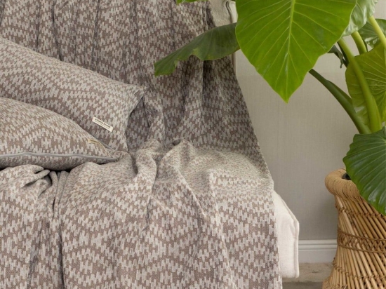 Ριχτάρι Akritas Grey-Bronze Aslanis Home Πολυθρόνα 180x180cm Βαμβάκι-Polycotton