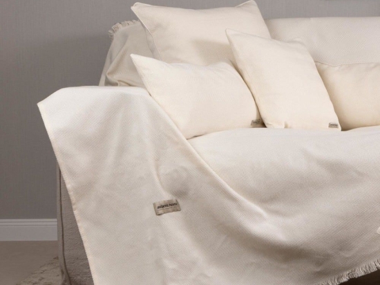 Ριχτάρι Atheras Ecru Aslanis Home Τετραθέσιο 180x350cm Βαμβάκι-Πολυέστερ