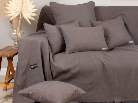 Ριχτάρι Atheras Bronze Aslanis Home Πολυθρόνα 180x180cm Βαμβάκι-Πολυέστερ