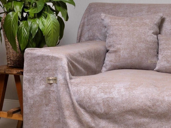 Ριχτάρι Kedros Bronze Aslanis Home Διθέσιο 180x250cm Βαμβάκι-Πολυέστερ