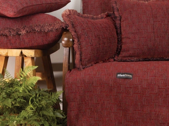 Ριχτάρι New Maze Bordo Aslanis Home Πολυθρόνα 180x180cm Βαμβάκι-Polycotton