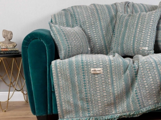 Ριχτάρι Olympos Veraman-Beige Aslanis Home Τριθέσιο 180x300cm Βαμβάκι-Chenille