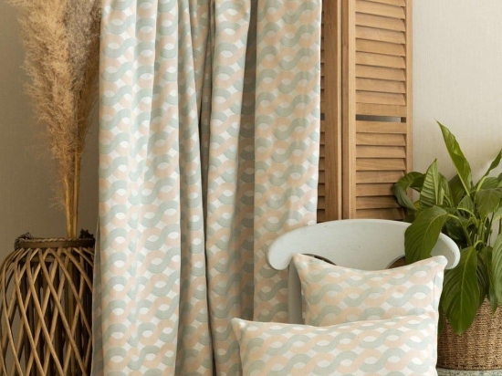 Ριχτάρι Pinovo Veraman-Beige Aslanis Home Τετραθέσιο 180x350cm Βαμβάκι-Πολυέστερ