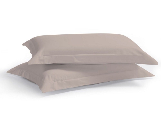 Μαξιλαροθήκες Satin Plain (Σετ 2τμχ) Light Khaki Aslanis Home 50Χ70 100% Βαμβακοσατέν