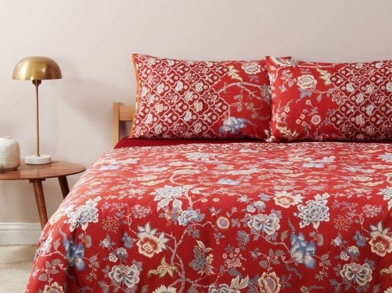 Παπλωματοθήκη Vicenza (Σετ 4τμχ) Red Bassetti Υπέρδιπλo 250x210cm 100% Βαμβάκι
