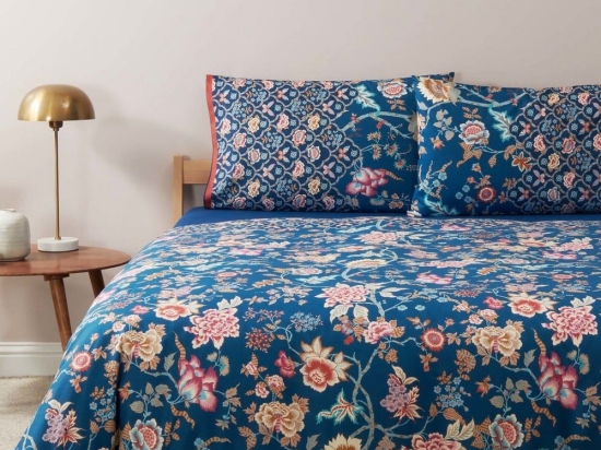 Παπλωματοθήκη Vicenza (Σετ 4τμχ) Petrol Bassetti Υπέρδιπλo 250x210cm 100% Βαμβάκι