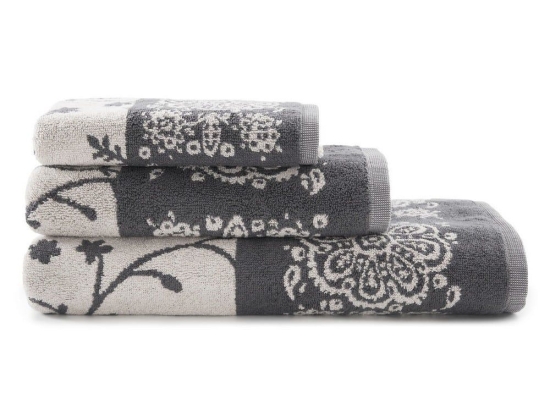 Πετσέτα Brenta Grey-Perla Bassetti Σώματος 70x140cm 100% Βαμβάκι