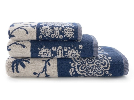 Πετσέτα Brenta Blue Bassetti Χεριών 40x60cm 100% Βαμβάκι