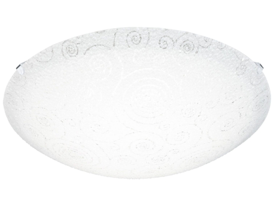 Φωτιστικό Οροφής Led Riconto 93536 White Eglo Μέταλλο,Γυαλί