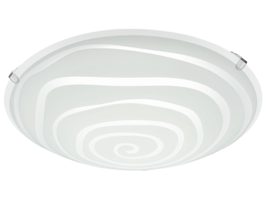 Φωτιστικό Οροφής Led Borgo 2 96082 White Eglo Μέταλλο,Γυαλί