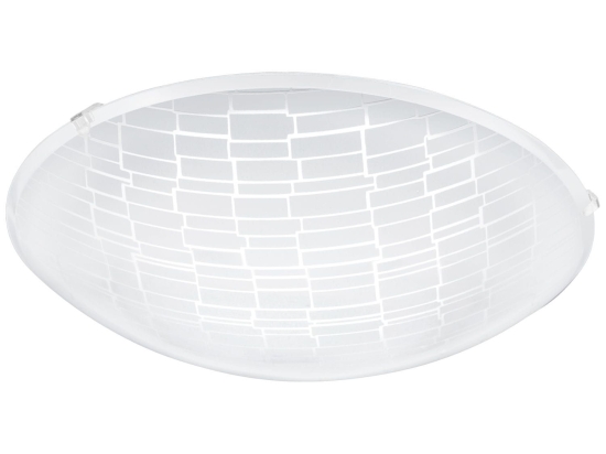 Φωτιστικό Οροφής Led Malva 1 96085 White Eglo Μέταλλο,Γυαλί