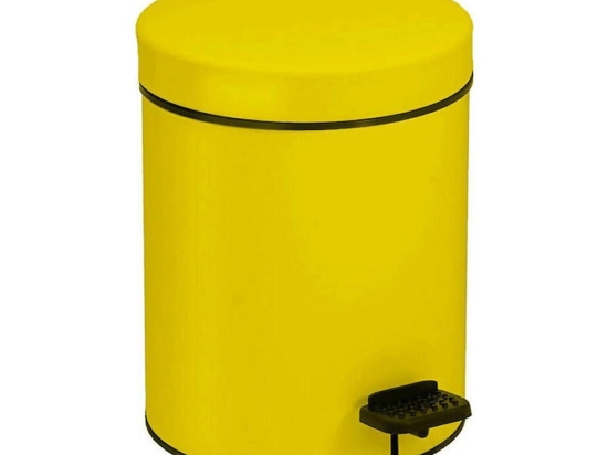 Κάδος Απορριμμάτων 3lt 03-605-603 Glossy Yellow Ανοξείδωτο Ατσάλι