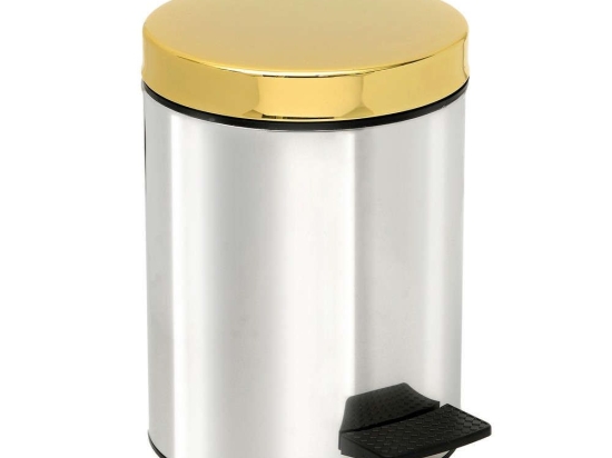 Κάδος Απορριμμάτων 5lt 05-415-001 Chrome-Gold Pam Co Ανοξείδωτο Ατσάλι