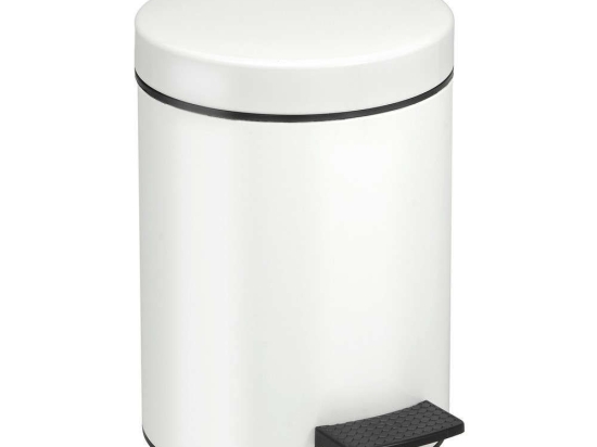 Κάδος Απορριμμάτων 5lt 05-096-003 White-Black Pam&Co Ανοξείδωτο Ατσάλι