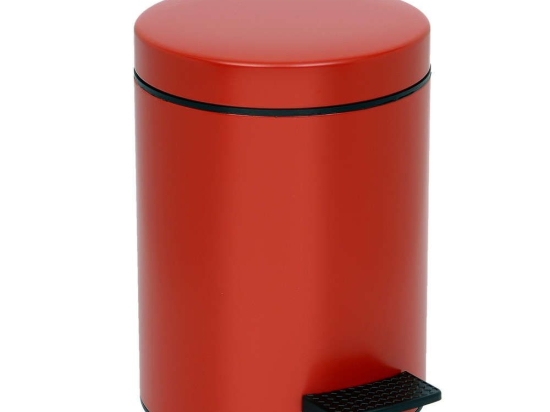 Κάδος Απορριμμάτων 5lt 05-096-503 Red Matte Pam&Co Ανοξείδωτο Ατσάλι