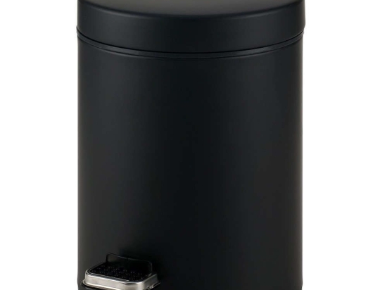Κάδος Απορριμμάτων 8Lt 08-500-403 23x32cm Classic Black Mat Pam&Co Ανοξείδωτο Ατσάλι