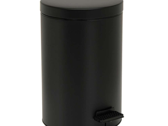 Κάδος Απορριμμάτων 12lt 12-090-403 Black Matte Pam&Co Ανοξείδωτο Ατσάλι