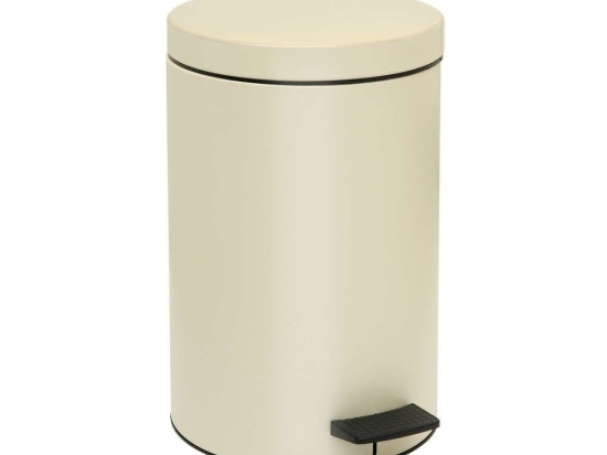 Κάδος Απορριμμάτων 12lt 12-090-703 Ivory Matte Pam&Co Ανοξείδωτο Ατσάλι