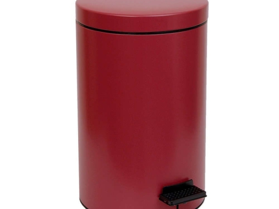 Κάδος Απορριμμάτων 12lt 12-090-153 Matte Bordeaux Pam&Co Ανοξείδωτο Ατσάλι