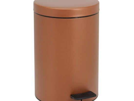 Κάδος Απορριμμάτων 12lt 12-090-953 Matte Brown Pam&Co Ανοξείδωτο Ατσάλι