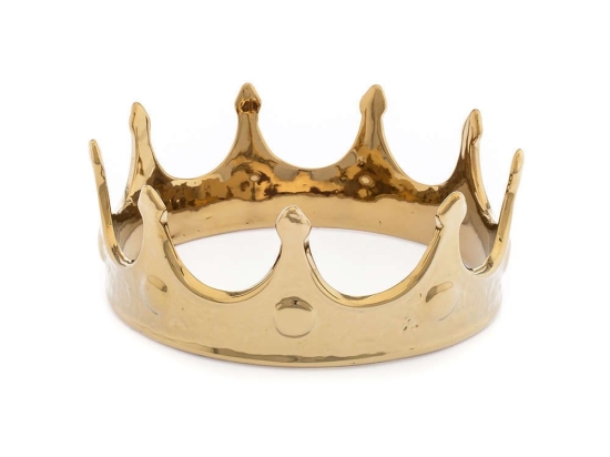 Διακοσμητικό Memorabilia My Crown 10410 ORO 18,5x7,5 Gold Seletti Πορσελάνη