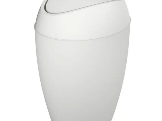 Κάδος Απορριμμάτων Twirla Can 9L 1012978-661 Metalic White Umbra Πολυπροπυλένιο