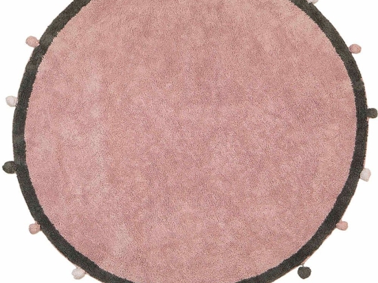 Χαλί Παιδικό LLR02 BR75143 Pink-Grey Baby Adventure 150X150cm Round