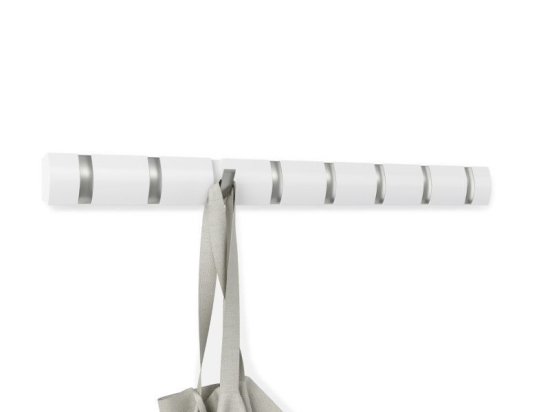 Κρεμάστρα Τοίχου Flip 8 318858-660 81,3x3,2x7,6 White Umbra Ξύλο