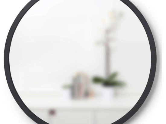 Καθρέπτης Τοίχου Hubba 1013756-040 18 Black Umbra Πλαστικό, Γυαλί