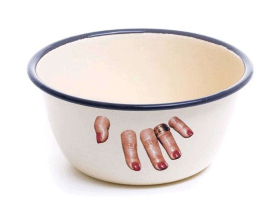 Μπωλ Σερβιρίσματος Edge Finger 16991 17x8cm Enamel  Multi Seletti Εμαγιέ