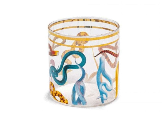 Ποτήρι Snakes 15983 8x8,5cm Multi Seletti Γυαλί