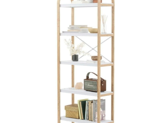 Ραφιέρα 5 Επιπέδων Bellwood 1016840-668 60,9x26x167,6cm White-Natural Umbra