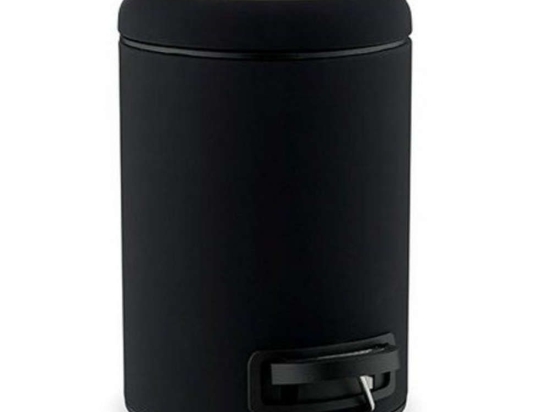 Κάδος Απορριμμάτων Mono 976007 3L Φ17cm 25cm Black Sodahl Καουτσούκ