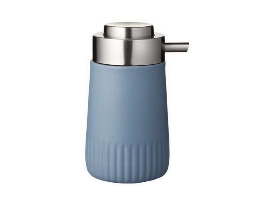 Δοχείο Κρεμοσάπουνου Plissé 977310 8x14,5cm Blue Sodahl Ανοξείδωτο Ατσάλι