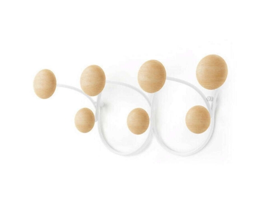 Κρεμάστρα Τοίχου 7 Θέσεων Dotsy 1018114-668 43x17x10cm  White-Natural Umbra