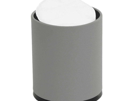 Θήκη Για Βαμβάκι Βαρέως Τύπου 93-163 8x10cm Matte Concrete Grey Pam&Co Ανοξείδωτο Ατσάλι