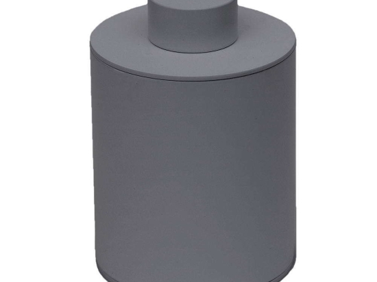 Θήκη Για Βαμβάκι Βαρέως Τύπου 94-163 8x15cm Matte Concrete Grey Pam&Co Ανοξείδωτο Ατσάλι