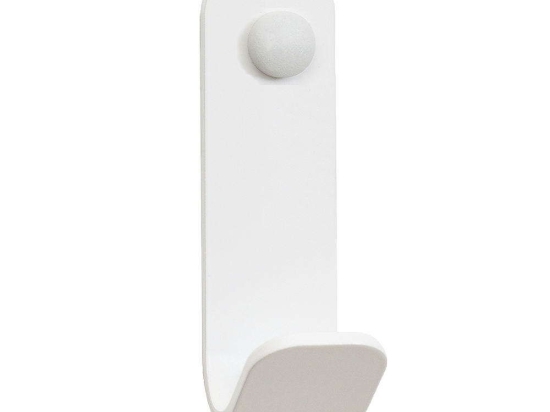 Άγκιστρο Μπάνιου Μονό 15-033 5x5x13cm Matte White Pam&Co Ανοξείδωτο Ατσάλι
